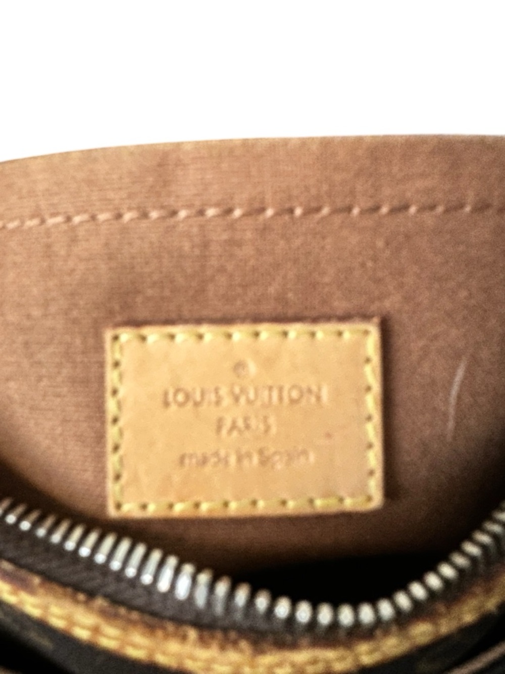 Authentic LOUIS VUITTON Brown Monogram Odeon MM Shoulder Bag - Picture 9 of 11